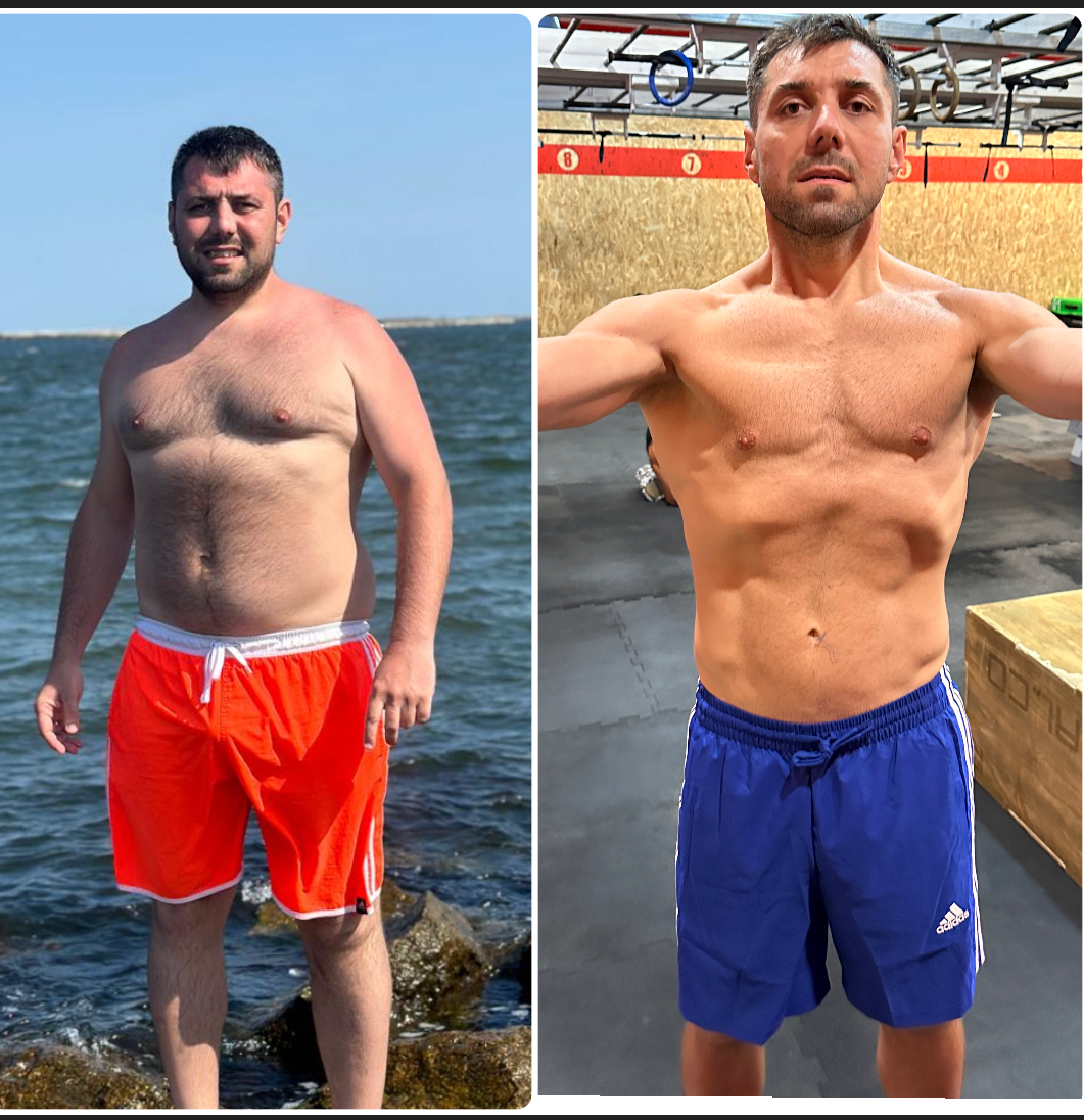 Transformare Alex - Înainte și după